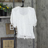 BCX Juniors Lace-Trim Tie-Hem Peasant Top 1080F2K White L