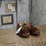 A New Day Tasmin Velvet Crisscross Strap Flats 94568227 Leopard Brown 7M
