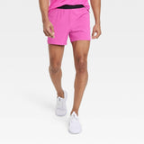 All In Motion Men's Lined Run Shorts 5" 3G8590 Ravishing Pink S