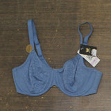 Wacoal Womens Inside Job Unlined Underwire Bra 855345 Coronet Blue 34D
