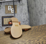 MIA Womens Peyton Round Toe Sandals MH2715 Cognac Brown 10M