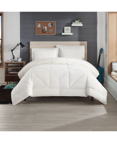 UGG Corey Reversible 3-Piece Comforter Set 26034 White Full / Queen