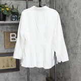 DG2 Wrinkle-Resistant Gabardine Blazer Jacket 648275 Ivory Off White 2X