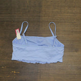 Xhilaration Juniors Textured Cami Tank Bikini Top 76566153 Blue XL