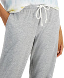 Jenni Womens Tie-Dyed Jogger Pajama Pants 100136991MS Gray Heather XS