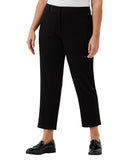 Rafaella Womens Plus Size Stretch Ankle Pants LRBFD097R1 Black 16W