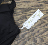 Anne Cole Womens Plus Size Twist Front Underwire Tankini Swim Top Black 18W