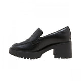 Universal Thread Womens Maisy Loafer Heels with Memory Foam Insole Black 6.5M