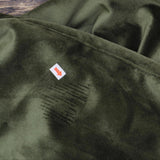 LC Lauren Conrad Womens Crushed Velvet Motorcycle Moto Jacket Green S