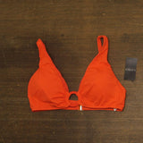 Lauren Ralph Lauren Macrame-Ring Bikini Top 20501142 Persimmon Orange 12