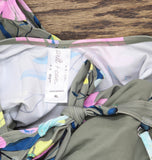 Salt + Cove Juniors Floral-Print One-Piece Swimsuit 806995 Sage Green XL