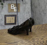 Easy Street Womens Passion Dress Pump Heels PASSION Black Patent 7M