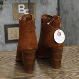 Aqua College Women's Remi Waterproof Booties B6585 Camel Brown 8M