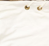Michael Michael Kors Womens Side Tie Grommet Tankini Top Swim MM30322 White S