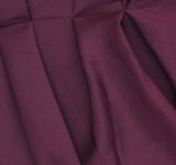 Xscape Petite Scuba V-Neck Ruched Ruffled Gown Dress 4452XP Wine Red 8P