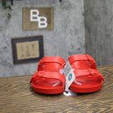Shade & Shore Womens Neida EVA Two Band Footbed Slide Sandals 83105499 Red 8M