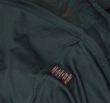 Trixxi Juniors Tie-Waist Ruffled Jacquard Dress Belted 26EB4278FI Hunter Green S