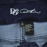 DG2 Womens Stretch Waist Bootcut Jeggings 731915 Indigo Blue M