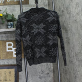 Weatherproof Vintage Mock Neck Ribbed Knit Pullover Sweater Caviar Black XS