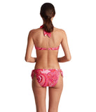 Lauren Ralph Lauren Tie-Front Halter Bikini Top Provence Paisley Pink Multi 12