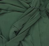 Eloquii Size Knit Cross Front Cuffed Sleeves Self Tie Midi Dress Eden Green 20