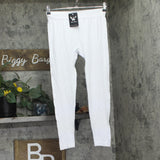 White Mark Womens Lightweight Knit Solid Leggings 208-04 White