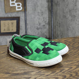 Minecraft Boys Creeper Slip-On Shoes 167594f44eea2f Green 2