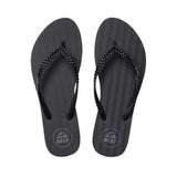 Reef Womens Thong Seaside Twist Flip Flop CJ3606 Black 8M
