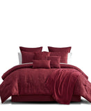 Hallmart Freta Jacquard 13-Pc. Comforter Set Red King