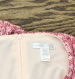 London Times Womens Surplice Faux Wrap Houndstooth Dress T7764M Pink Multi 8