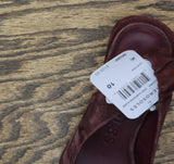 Aerosoles Elastic Slingback Block Heel Pump Deep Aubergine Suede Purple 10M