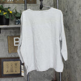 Alfred Dunner Womens Knit Plus Size Classics Diagonal Heat Top Gray 3X