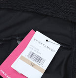 Vince Camuto Womens Scoop Neck Ring Textured One Piece Swimsuit V1L099 Black 12