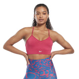 Reebok Womens Padded Workout Ready Sports Bra HI6919 Pink / White 2XL