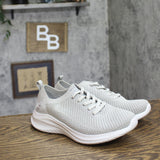 S Sport By Skechers Resse 2.0 Elastic Gore Knit Slip-On Sneakers Light Gray 7M