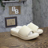 Clarks Drift Twist Wedge Slide Sandals 26181604 Cream Off White 7.5W