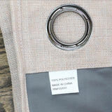 Max Blackout Emerson Solid Grommet Top Single Curtain Panel Blush Pink 38" x 63"