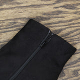 Universal Thread Womens Kitten Heel Faux Suede Booties Boots Black 6.5M