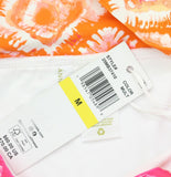 Anne Cole High Waist Soft Band Bikini Bottom Tie Dye Foulard Orange Multi M