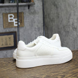 Steve Madden Faux Leather Lifestyle Casual Low Top Lace Sneaker White 9.5M