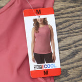 32 Degrees Womens Mini Ribbed Tank Top with Built in Bra 1760130