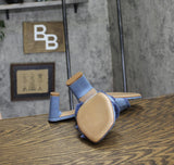 Schutz Womens Heeled Sandals Amely Azul / Summer Jeans Blue 9B