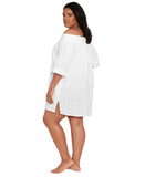 Lauren Ralph Lauren Womens Plus Size White Off The Shoulder Dress White 2X
