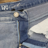 DG2 by Diane Gilman Womens Petite Embellished Bootcut Jeans Blue 8P