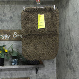Garland Rug Shaggy Washable Nylon Bath Rug Set Chocolate Brown 2-Piece