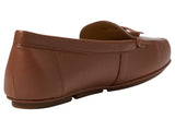 Michael Michael Kors Juliette Leather Moccasins Loafers Luggage Brown 6.5M