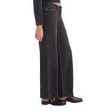 Levi's Womens Superlow Jeans 2-Button Zip Fly 94417309 Mic Dropped Black 31x32