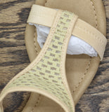 Style & Co Step N Flex Vacanzaa Wedge Sandals 10020541800 Cream Raffia Brown 8M