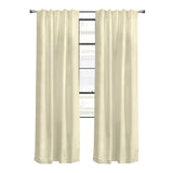 Thermalogic Topsions Room Darkening Curtain Panel Pair Natural Brown 80x63