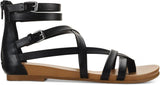 Style & Co. Womens Chelseaa Thong Ankle Strap Wedge Sandals Black Smooth 7M